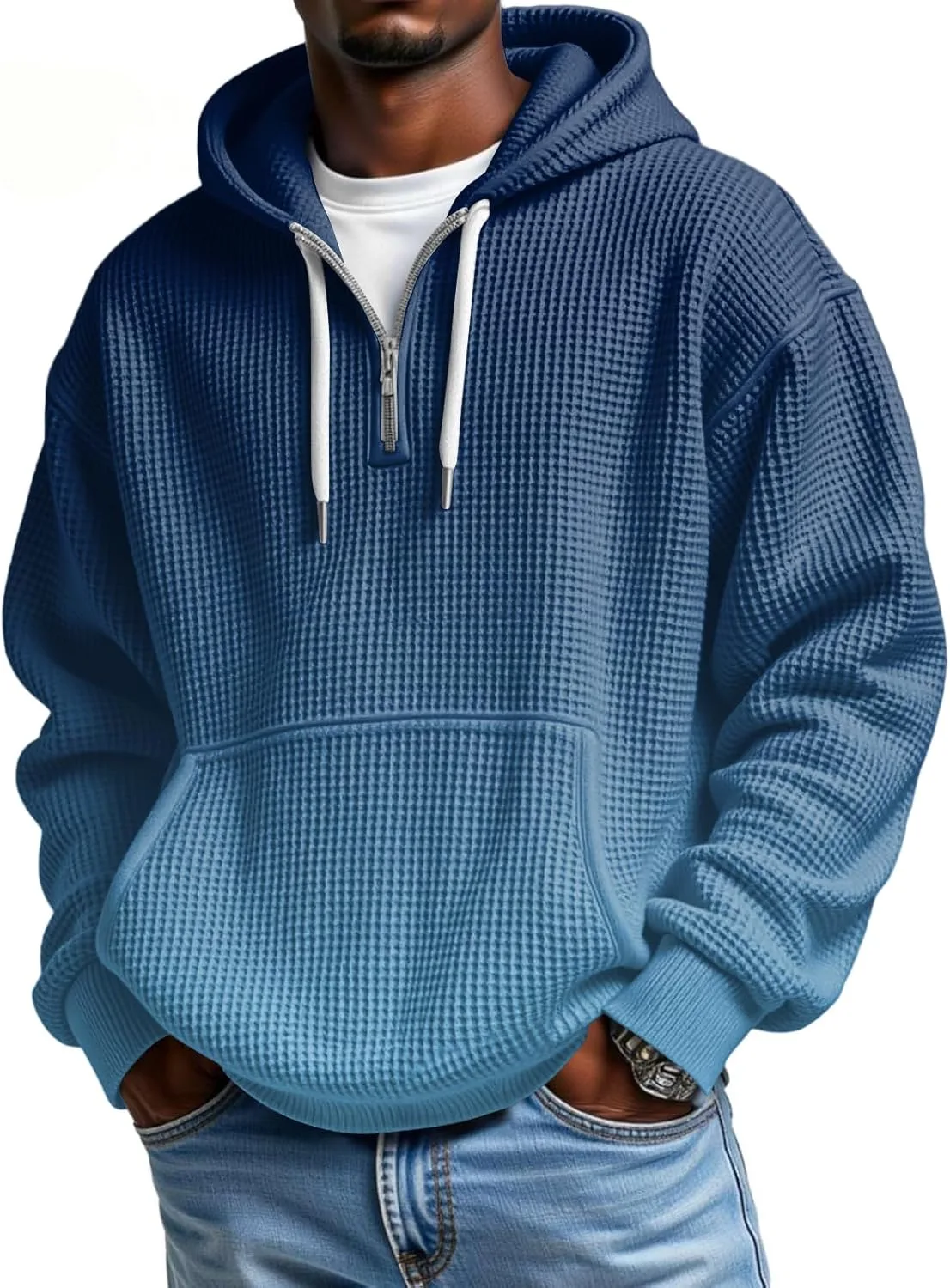 

Толстовка с капюшоном Quarter Zip для мужчин AAZJSS