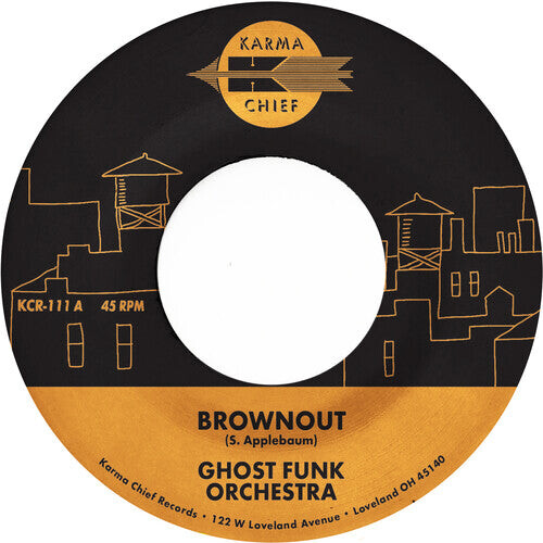 

Сингл 7" Ghost Funk Orchestra: Brownout / Boneyard Baile - Fire Red