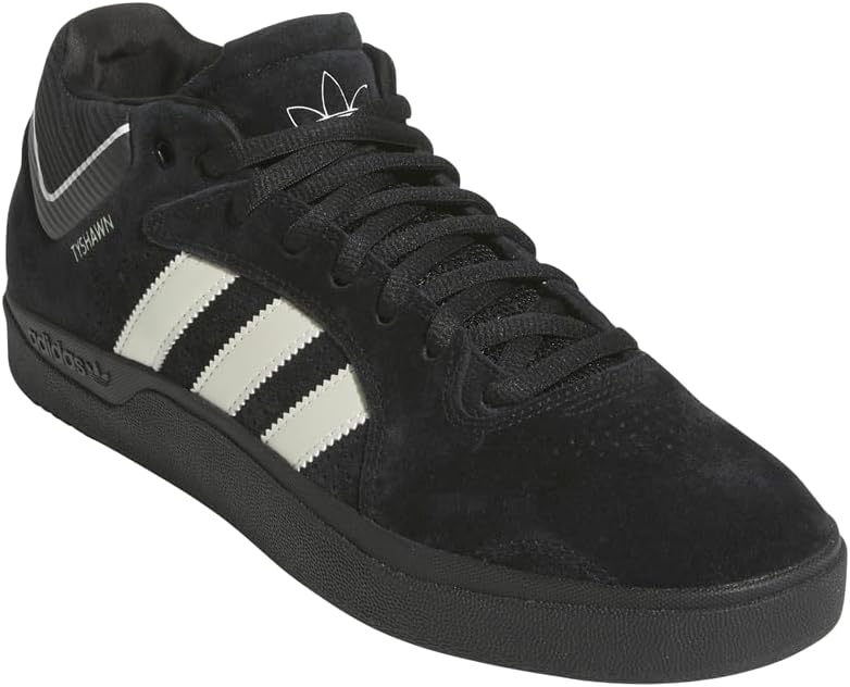 Мужские кроссовки adidas Tyshawn на шнуровке повседневные - черные — фото 2