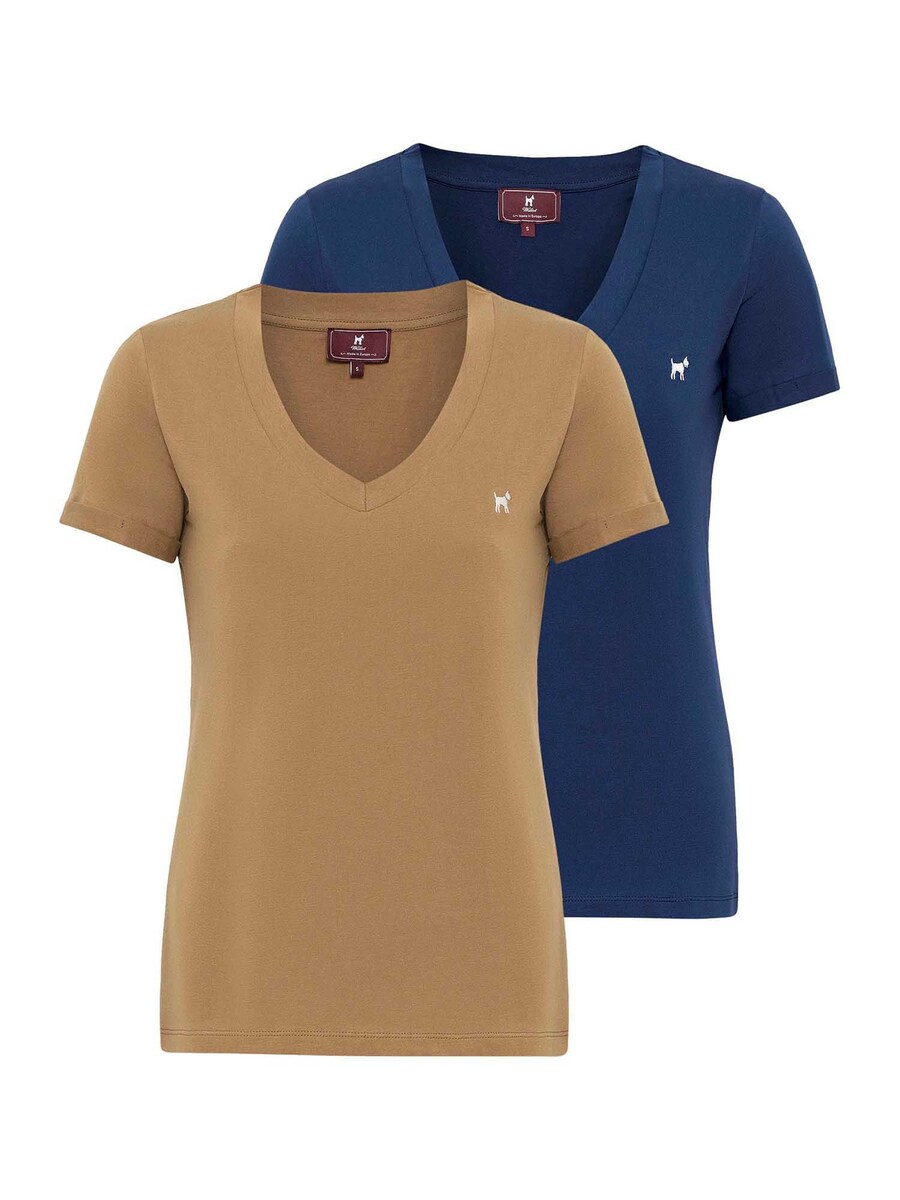 

Рубашка Williot Brescia, цвет Camel/Dark blue