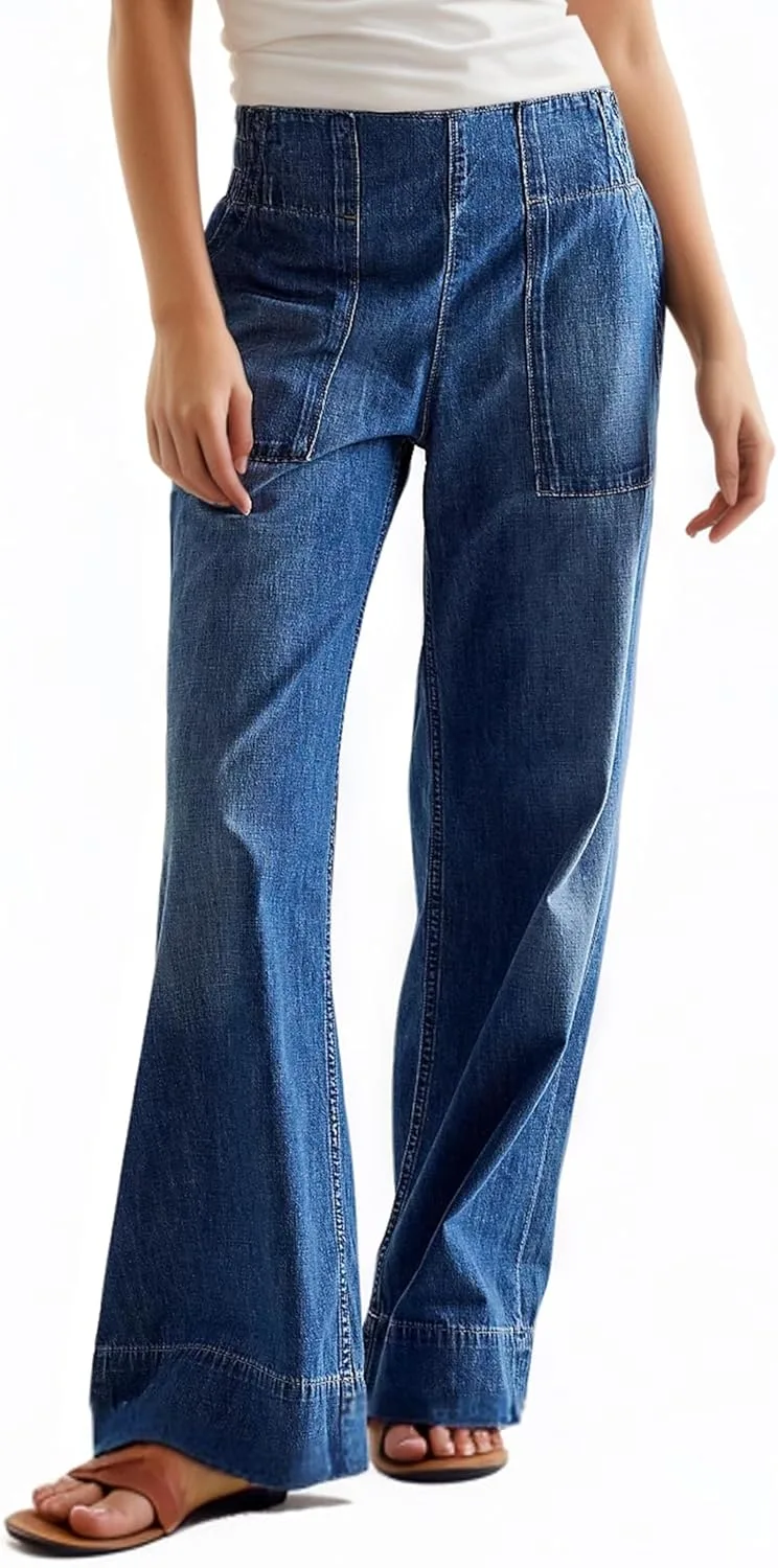 

Женские джинсы Mid Rise Wide Leg Casual Baggy Cropped Barrel 1901 SOCIETY