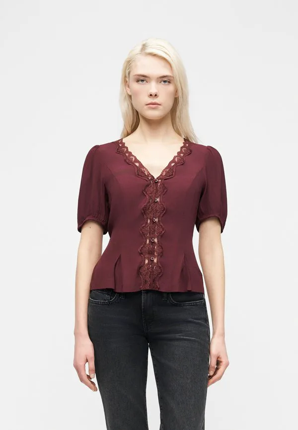 Блузка на пуговицах Gap, Tuscan Red
