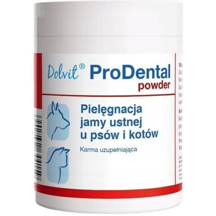 

Dolvit Prodental порошок для ухода за полостью рта у собак и кошек 70 г Dolfos