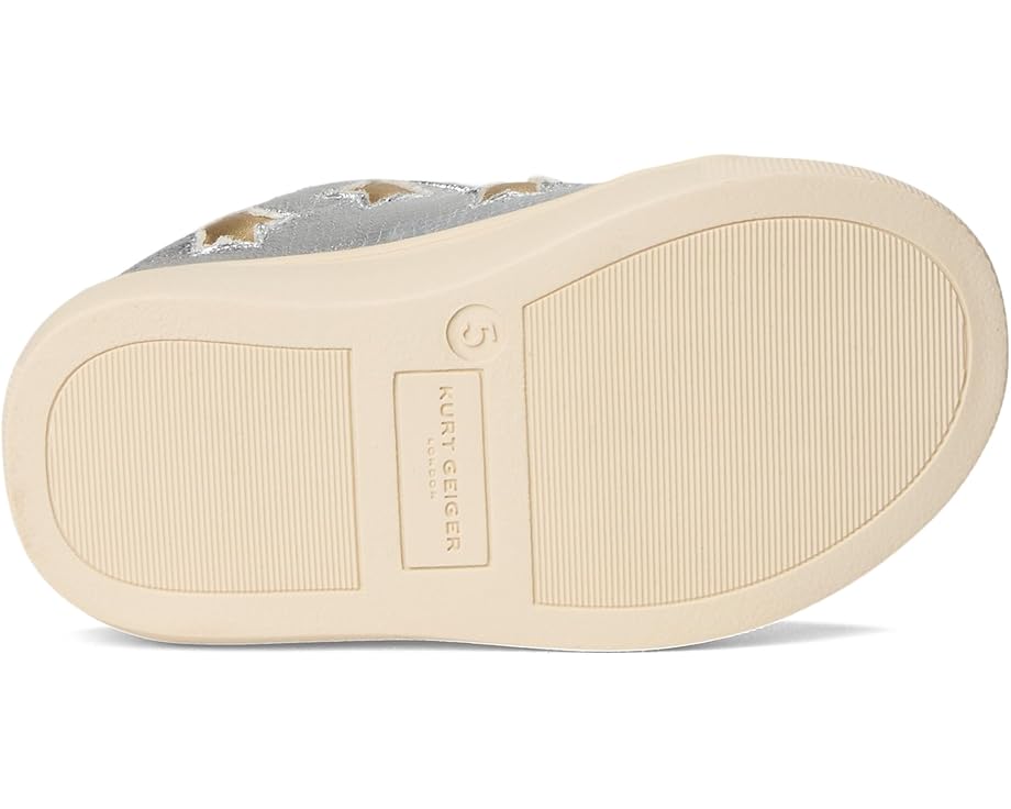 Детские кроссовки Kurt Geiger London Kids Mini Lane Star (Toddler), Silver Gold — фото 3
