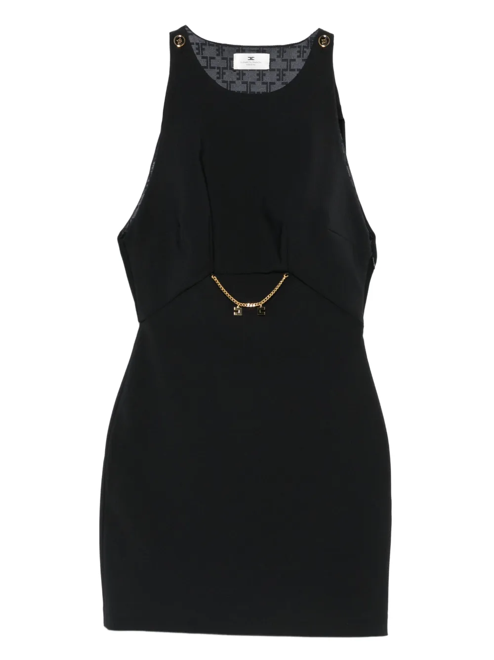 

Многослойное платье мини Elisabetta Franchi, черный
