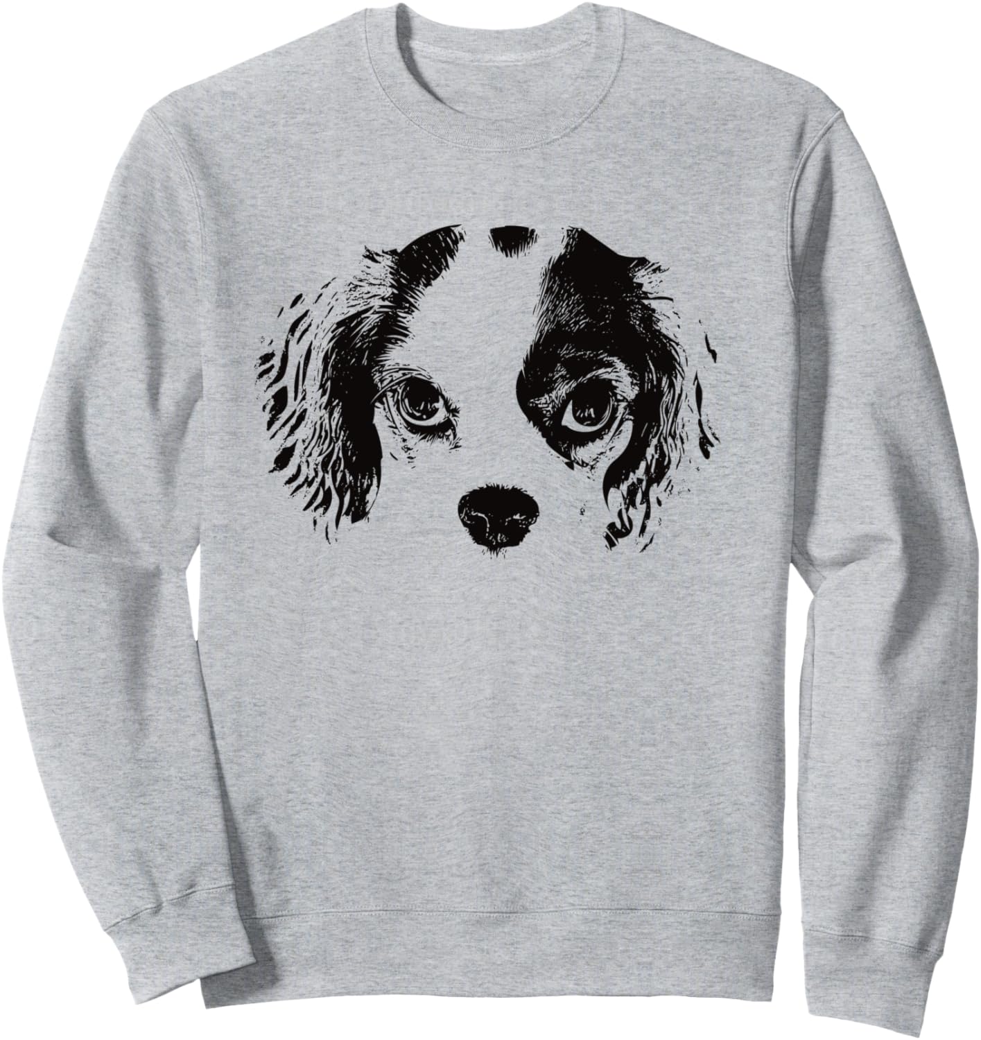 

Толстовка с изображением кавалер-кинг-чарльз-спаниеля Cavalier King Charles Spaniel, серый