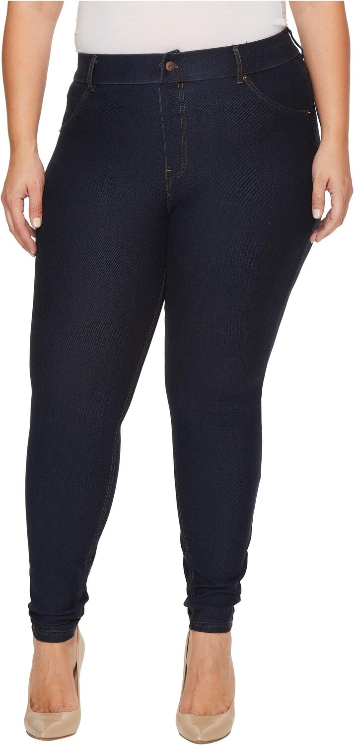 

Джинсы Plus Size Essential Denim Leggings HUE, цвет Deep Indigo Wash