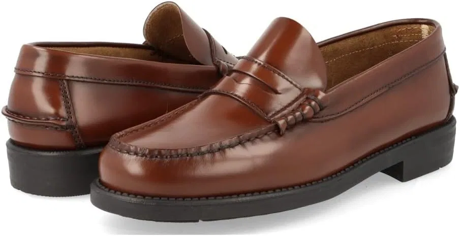 Мужские кожаные испанские туфли Edward's с резиновой подошвой, модель 1001, Leather — фото 4