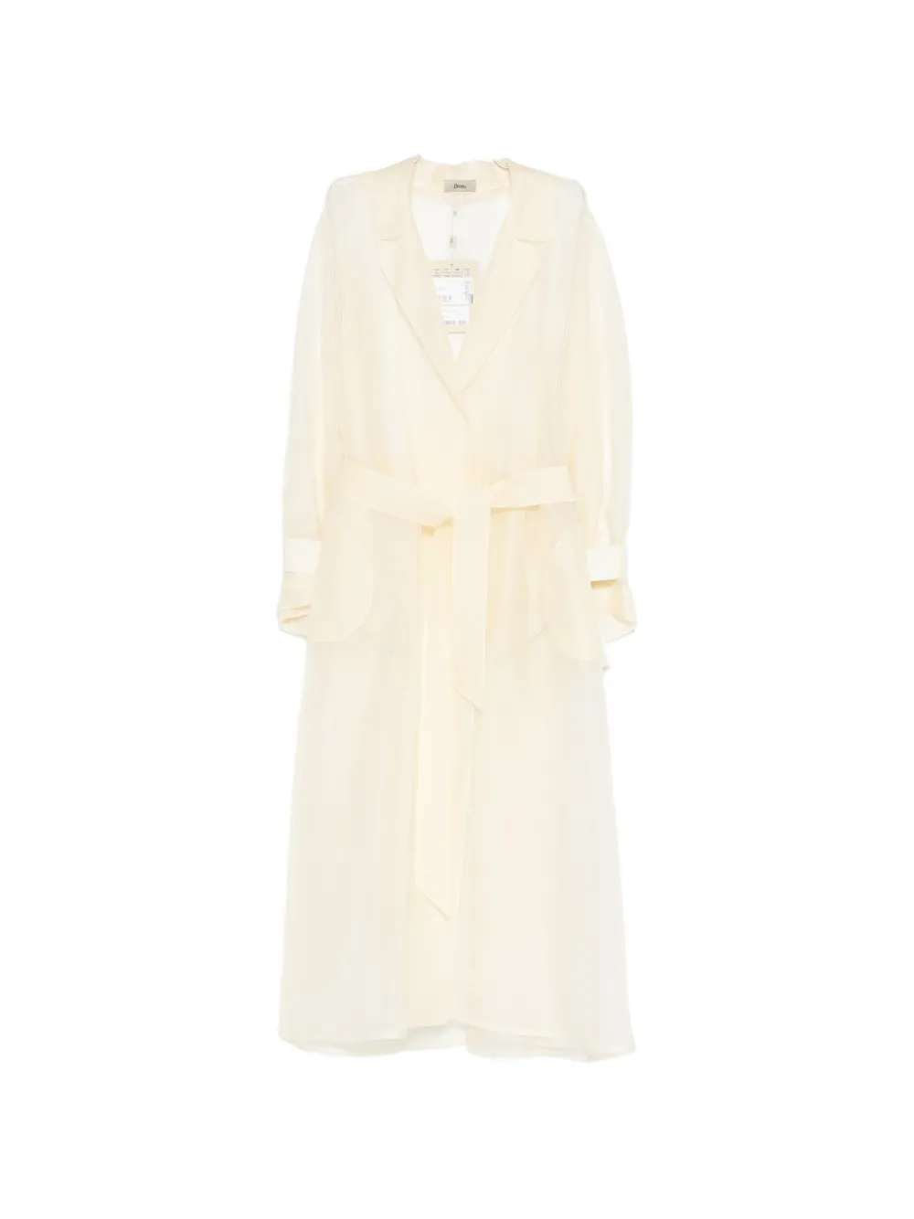 

Пальто с поясом Herno, бежевый