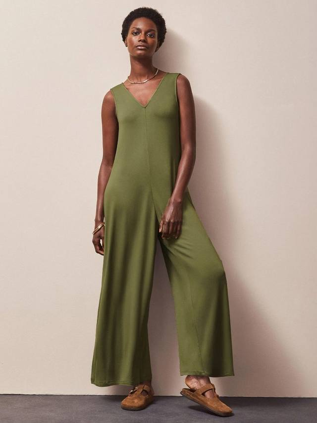 

Прынц-комбинезон с V-образным вырезом Petite Jersey Ro&Zo, Green