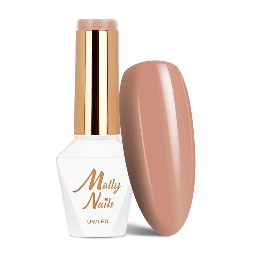 

Molly Nails Choco Dreams Salted Caramel HEMA/Di-HEMA Free 8 г гибридный лак для ногтей № 350