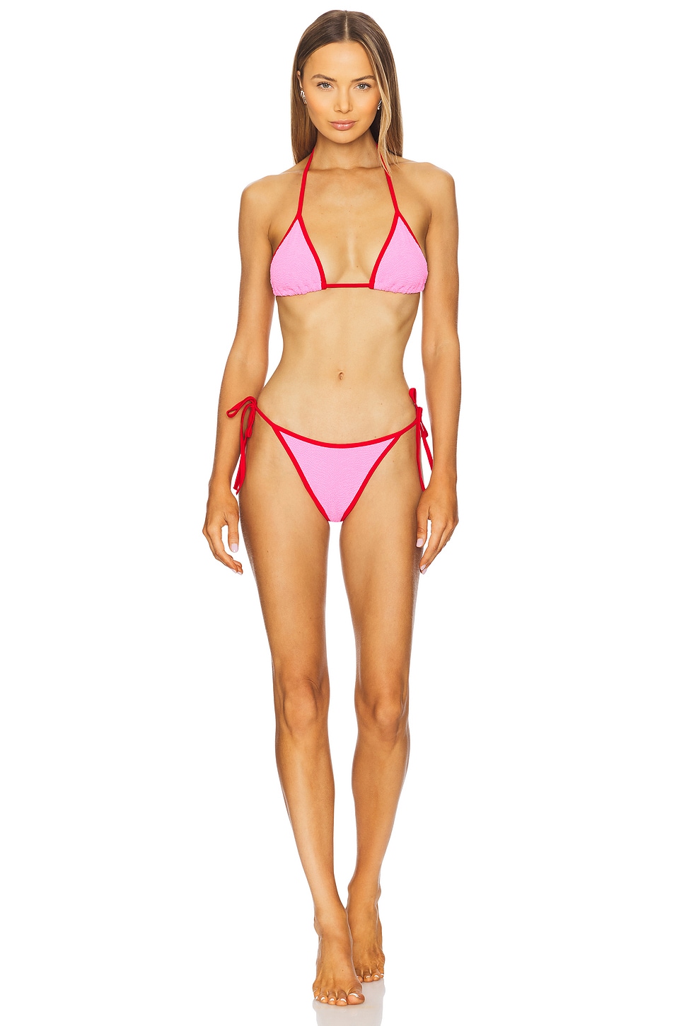 

Комплект бикини Gina с контрастной отделкой Hunza G, bubblegum & red