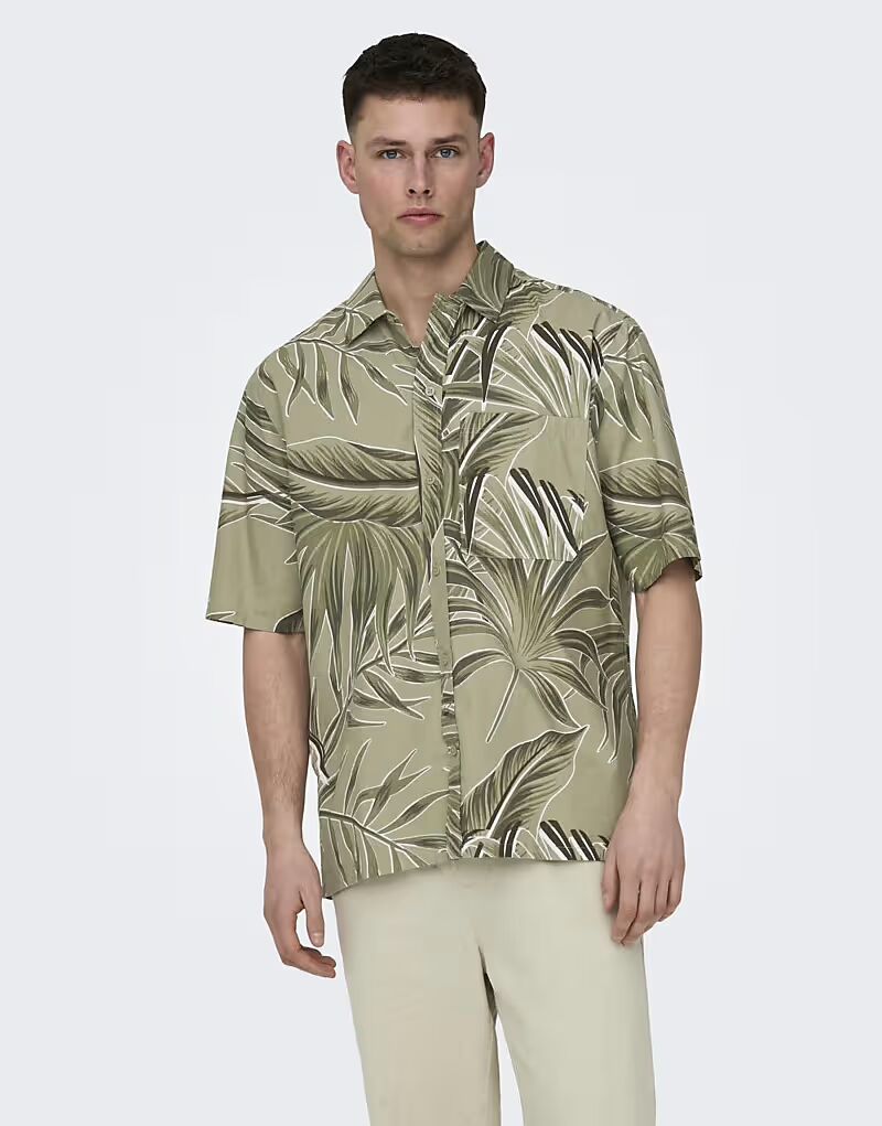 

ONLY & SONS Футболка цвета чая