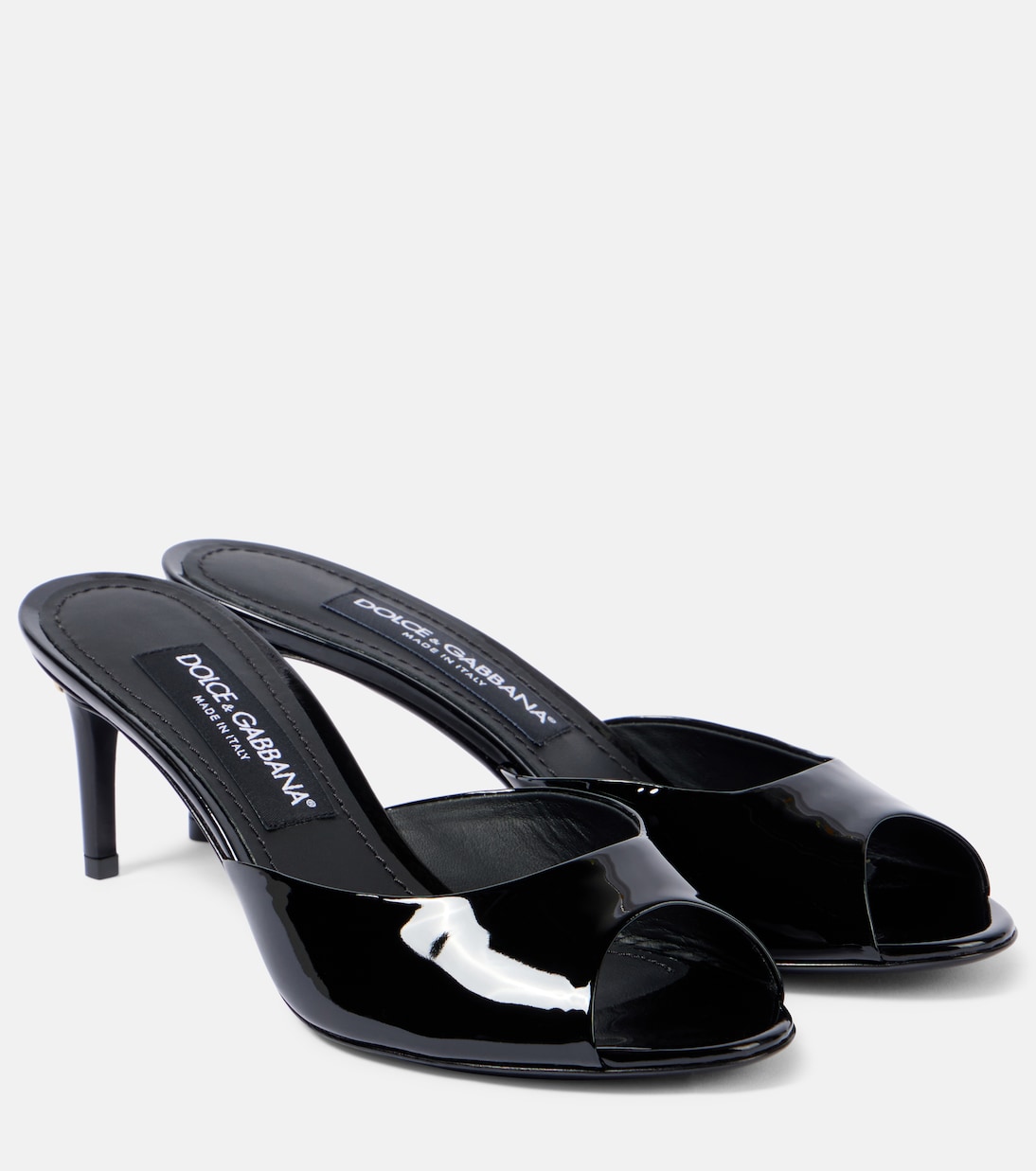 Лаковые сандалии Dolce&Gabbana, черный