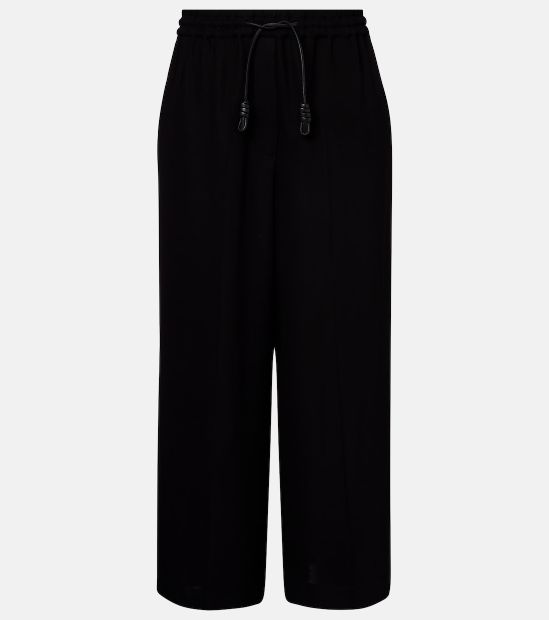 

Короткие брюки-клеш из габардина Loewe, черный