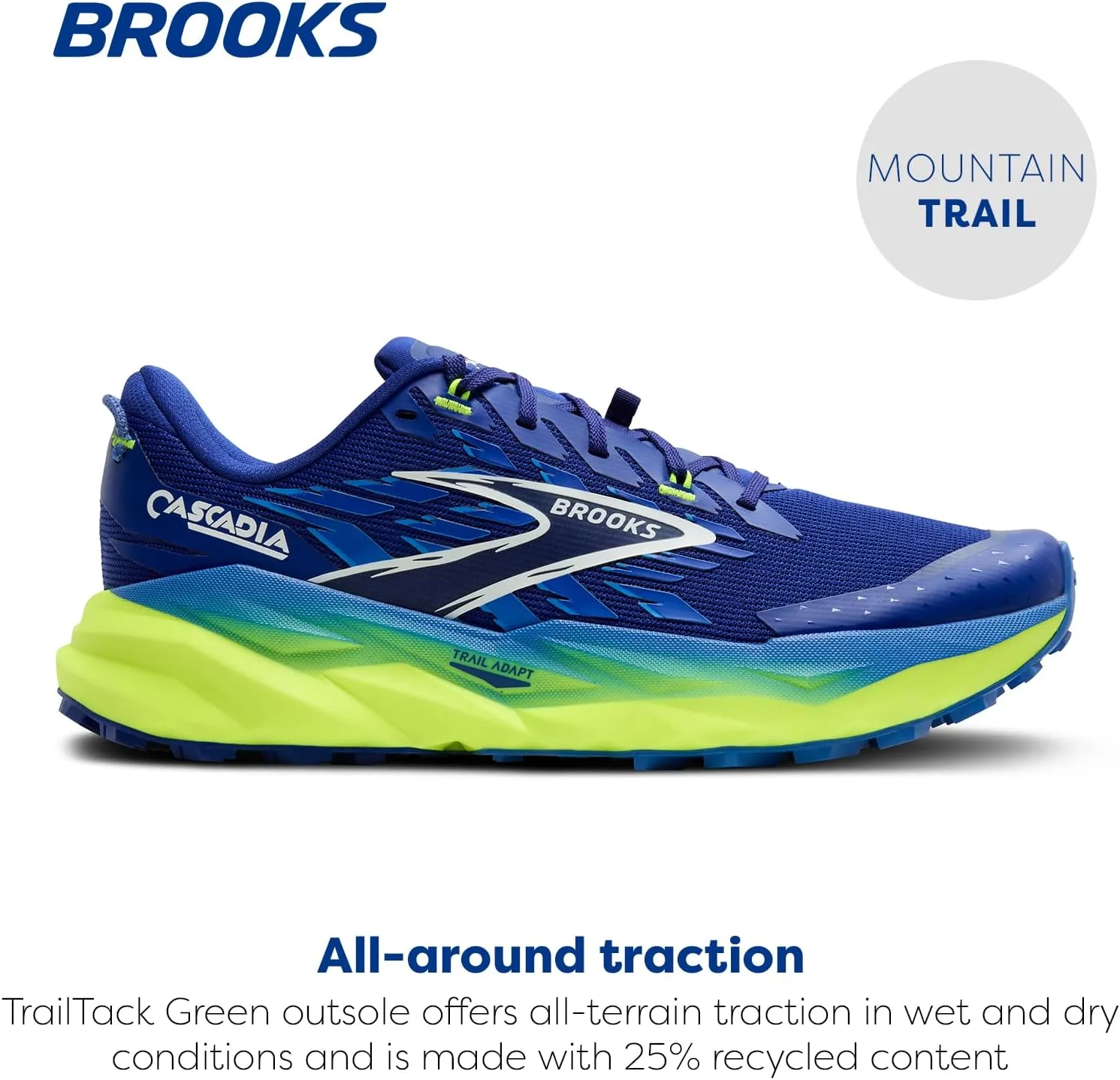 Мужские кроссовки Brooks Cascadia 19 GTX, белый — фото 2