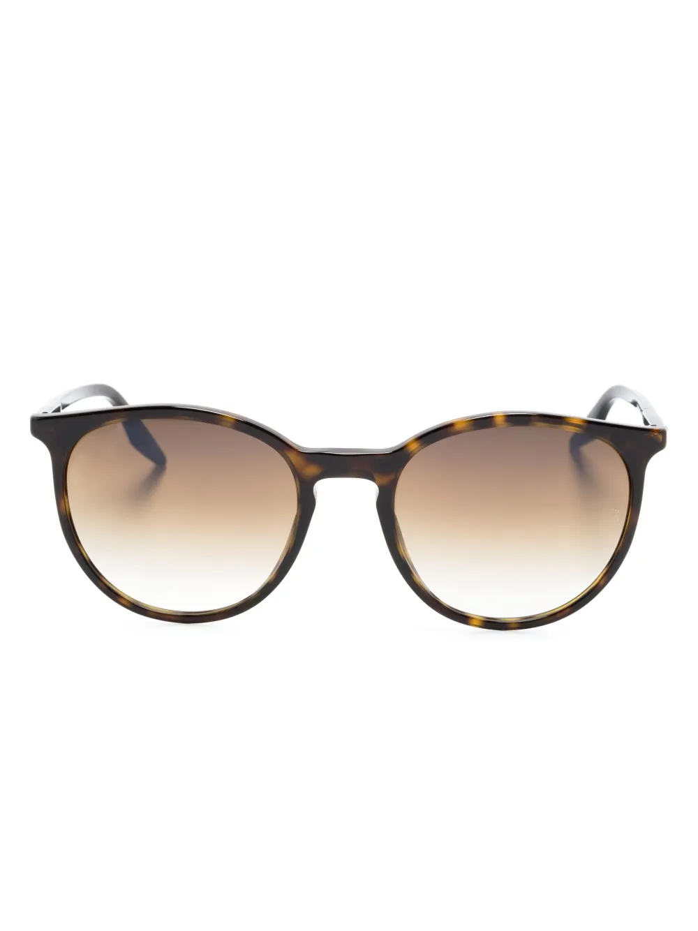 

Солнцезащитные очки в круглой оправе черепаховой расцветки Ray-Ban, коричневый
