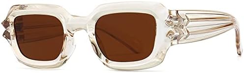 

Винтажные маленькие прямоугольные зеленые солнцезащитные очки для женщин, защита от УФ-излучения UV400, ретро-солнцезащитные очки с леопардовым принтом для мужчин MTZJH, 6