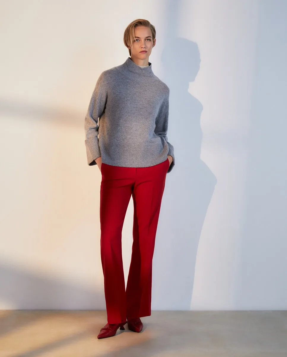 

Базовый женский свитер с круглым вырезом Woman El Corte Inglés, цвет 820 Gris Medio