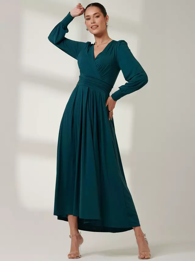 

Платье Jolie Moi Silky Jersey Maxi, цвет forest green