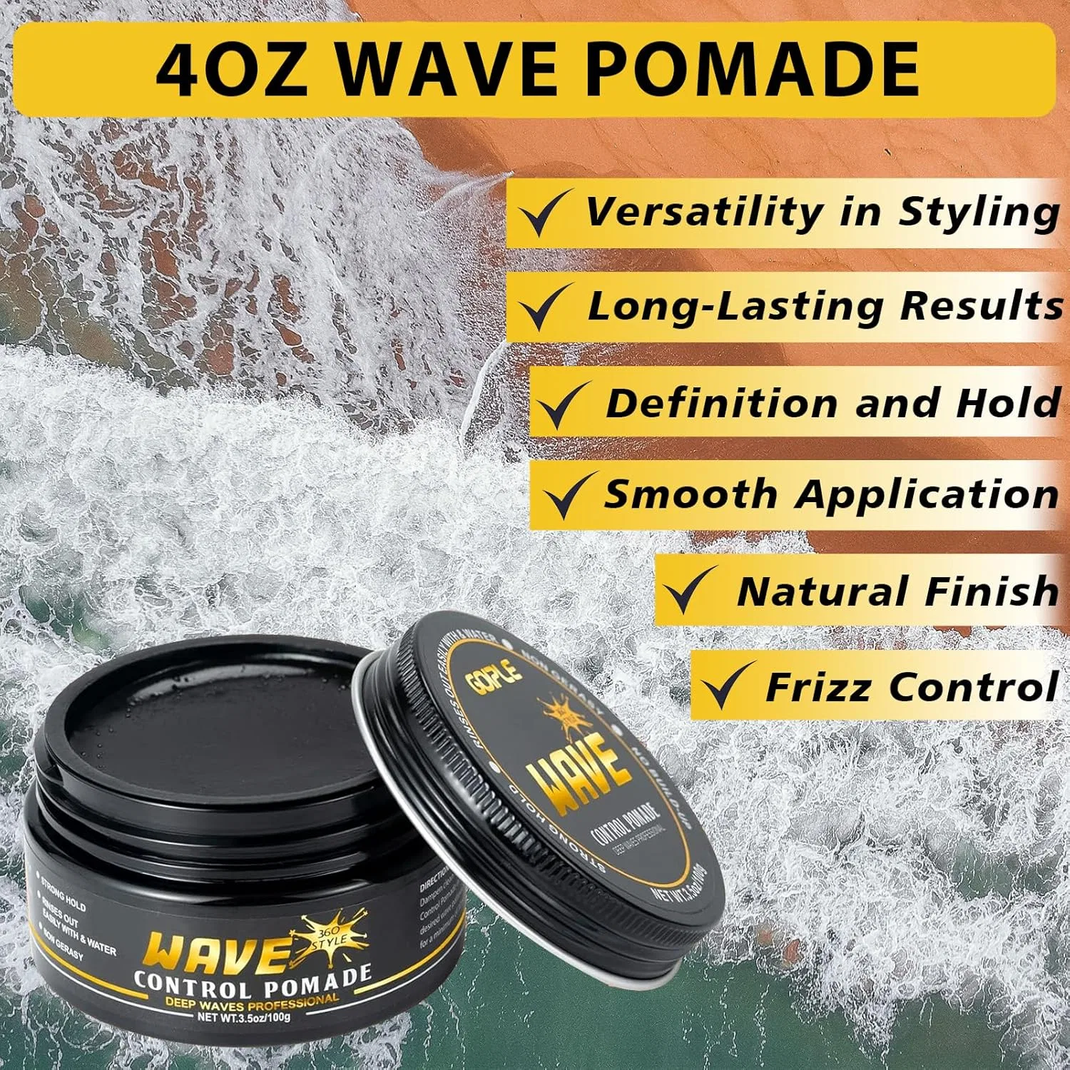 Помада для укладки волос 360 Wave Pomade от Ointment Wozutunt — фото 2