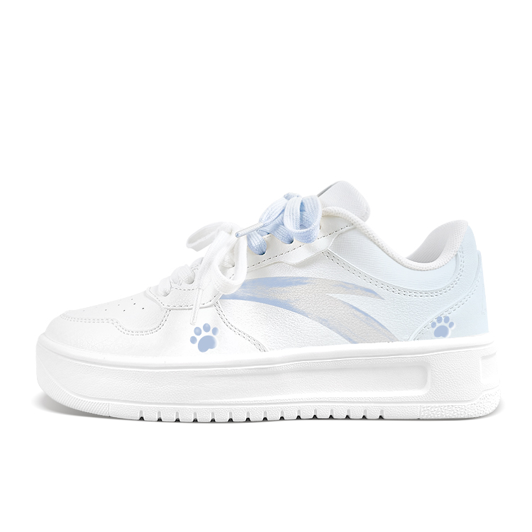 

Легкие низкие кеды из искусственной кожи с противоскользящей, износостойкой, сбалансированной и дышащей подошвой ANTA, синий