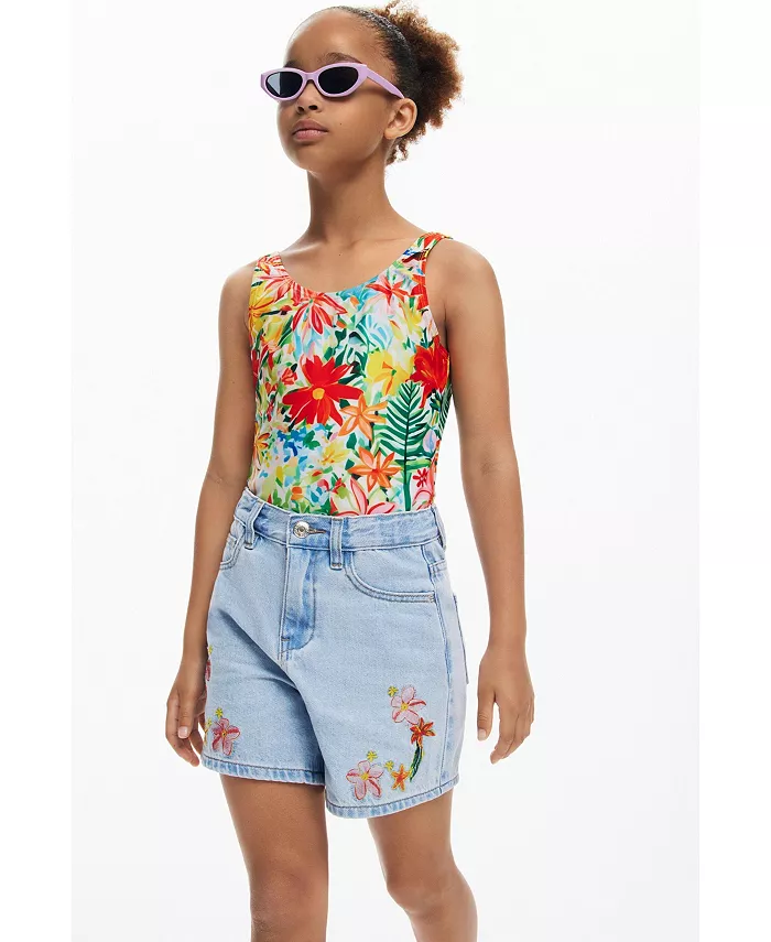 

Детский купальник с тропическим принтом Girls's Desigual, мультиколор