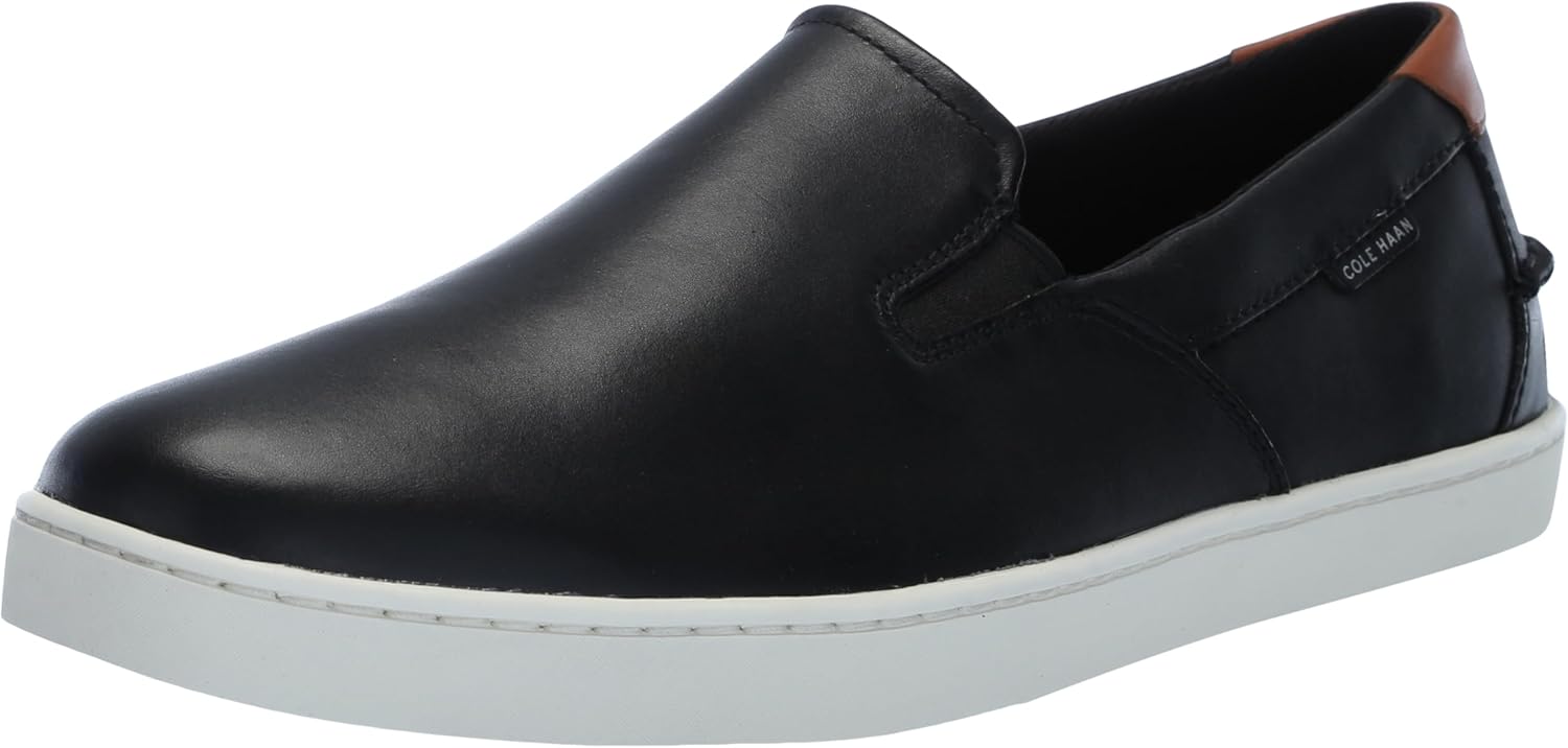 

Мужские слипоны Cole Haan Nantucket Plain Toe Deck, слоновая кость/черный