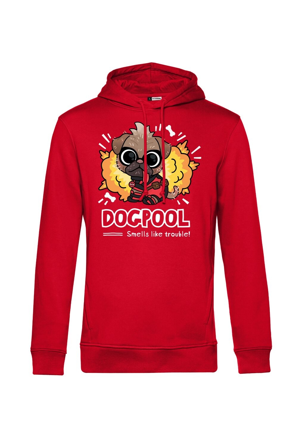 

Толстовка с капюшоном MARVEL DEADPOOL WOLVERINE CUTE DOGPOOL Marvel, красный