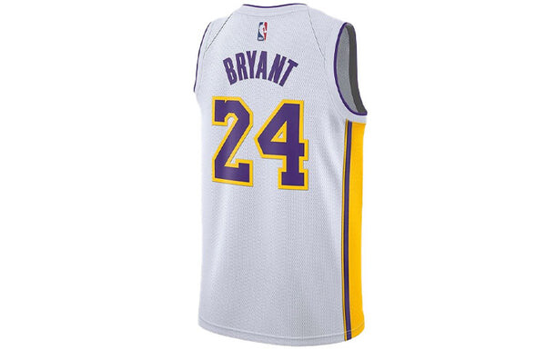 Спортивная футболка nba kobe bryant icon edition swingman lakers sw fan edition jersey white Nike, белый — фото 2