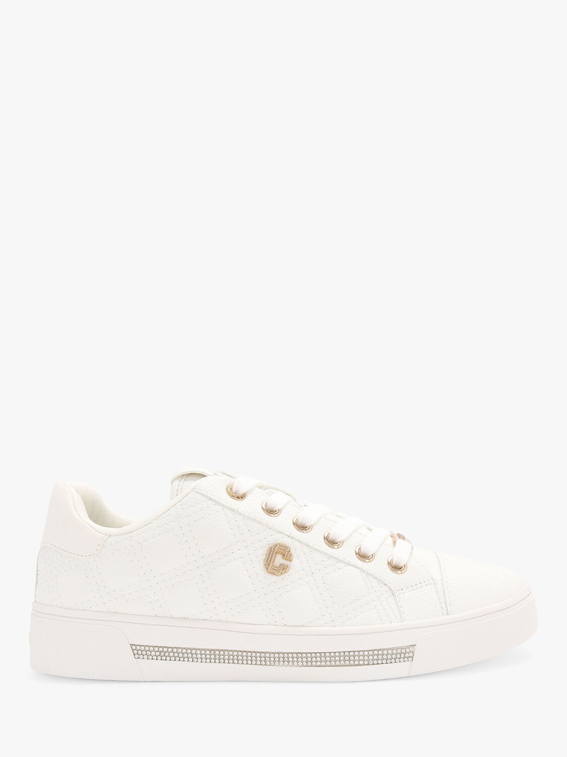 

Кроссовки на шнуровке Diamond Quilt Carvela, белый
