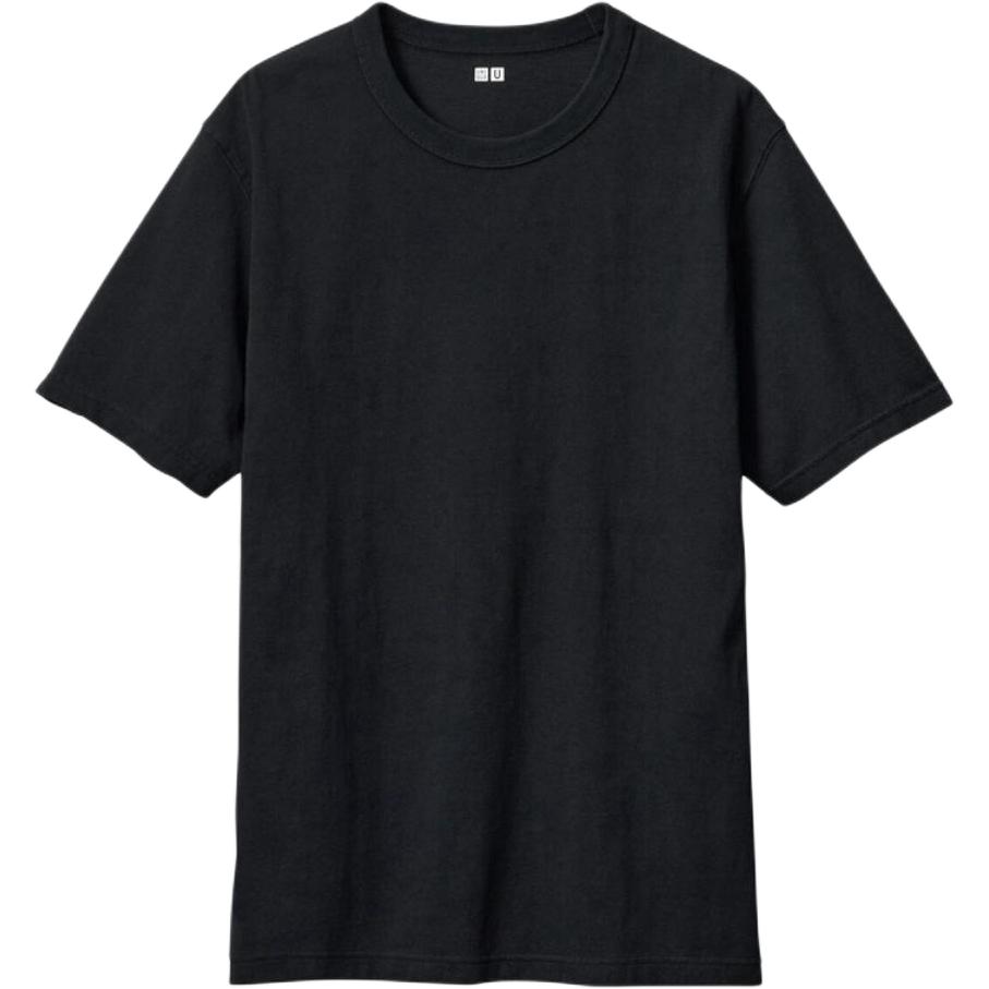 

UNIQLO Футболка унисекс черная, Черный, UNIQLO Футболка унисекс черная