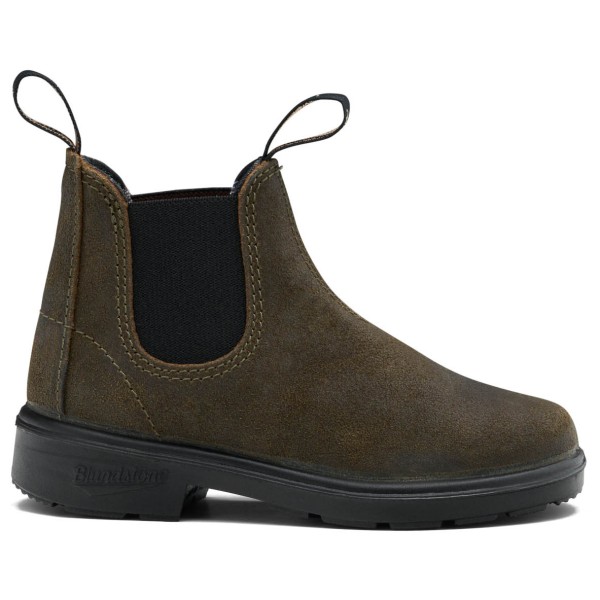 

Детские ботинки для отдыха #2496 из вощеной замши Blundstone, зеленый