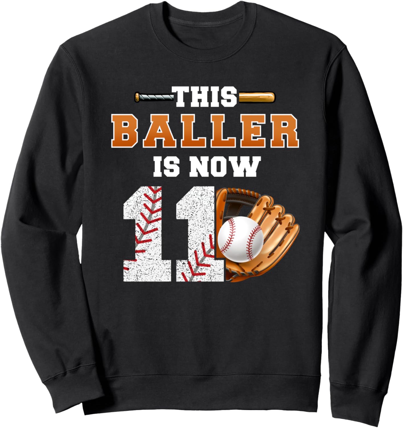 

Этот 11-летний бейсболист, 11-й день рождения, толстовка для мальчиков Birthday Baseball Player Theme Bday Party Gifts, черный