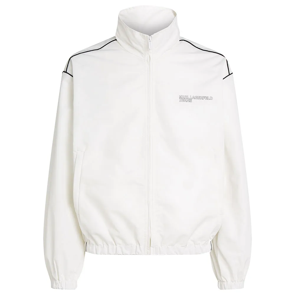 

Куртка Karl Lagerfeld Zip Up Piping, белый