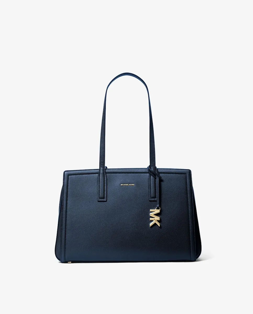 

Сумка-тоут из кожи Laila Michael Michael Kors, тёмно-синий