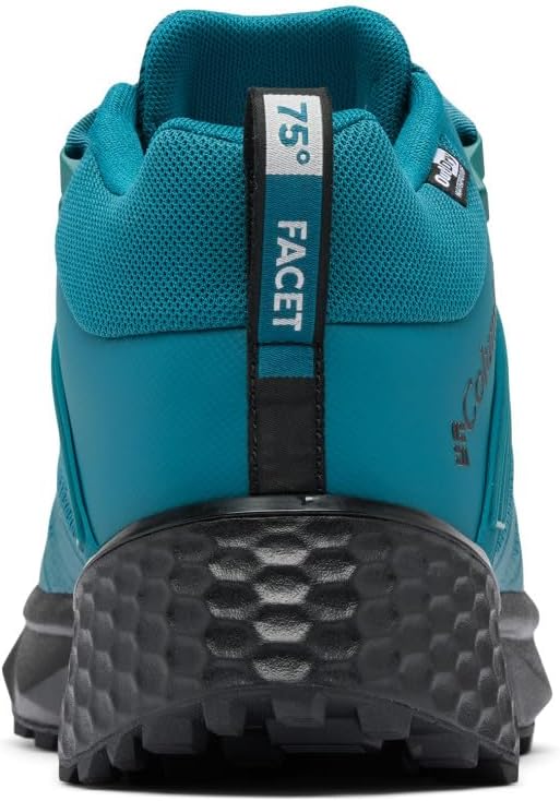 Мужские походные кроссовки Columbia Facet 75 Mid Outdry, Deep Wave/Black — фото 4