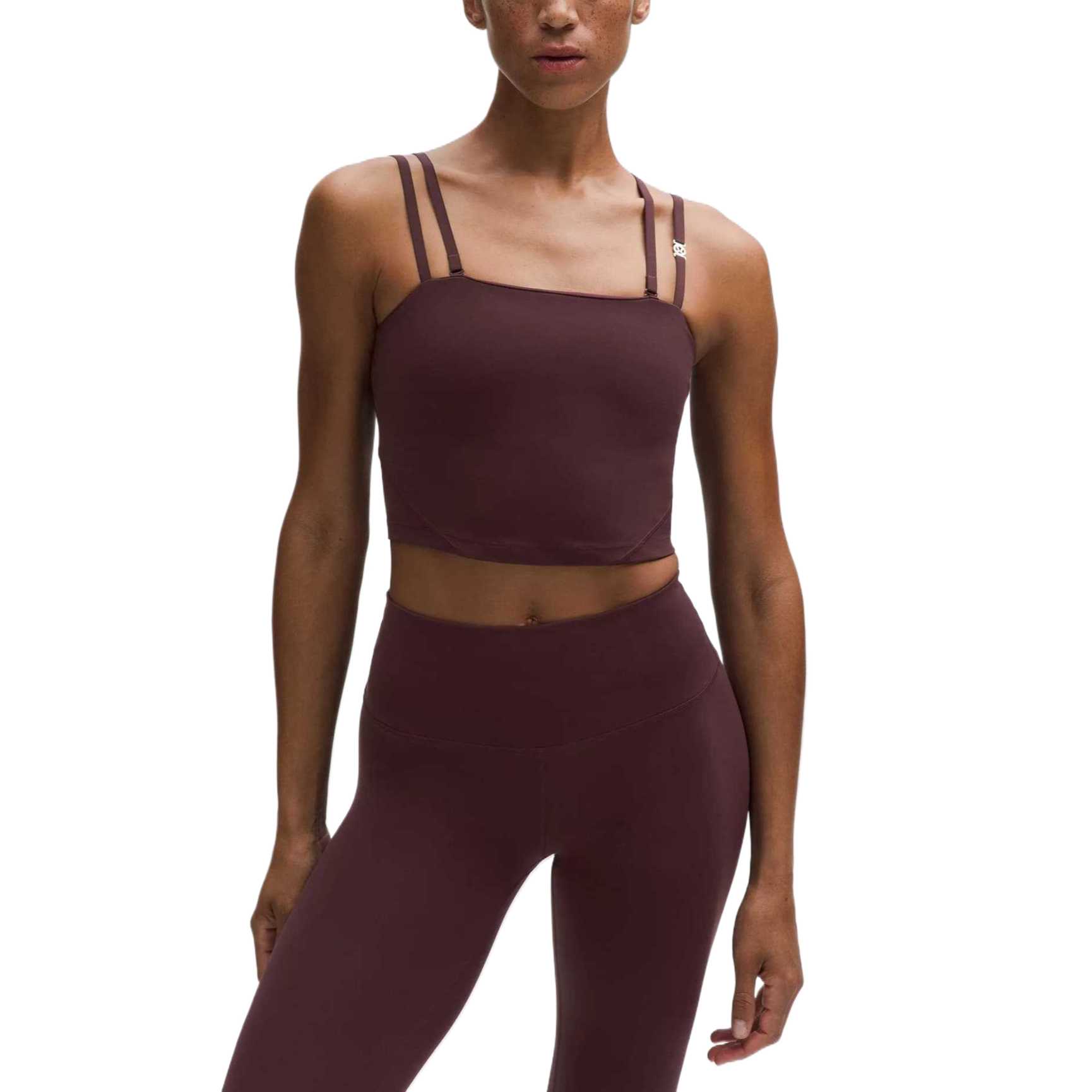 

Женский топ для йоги Lululemon, темно-фиолетовый