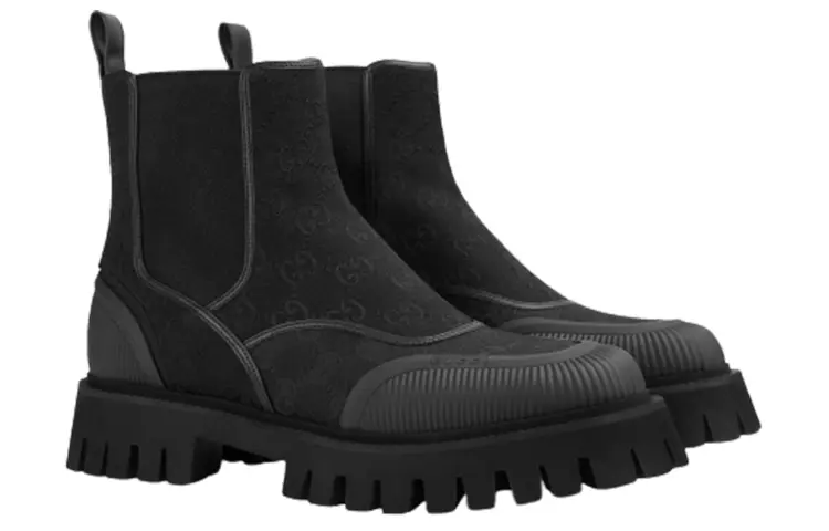 Ботинки 'Triple Black' GUCCI — фото 3