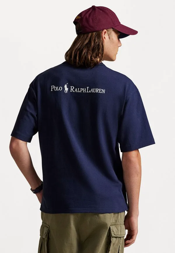 Футболка свободного кроя с логотипом и принтом. Polo Ralph Lauren, Cruise Navy — фото 3