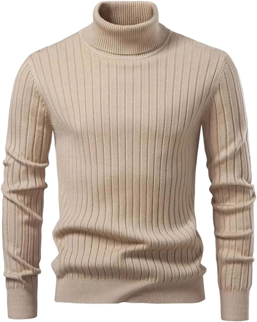 

Мужской зимний водолазный свитер — теплый вязаный пуловер ERFMFKL