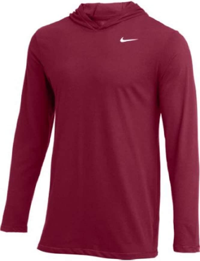 

Мужская футболка Nike Dry с длинным рукавом и солнцезащитным кремом, Maroon