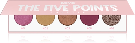

Палитра теней для век Miyo Eyeshadow The five points, 27 Purple heart 1 szt.