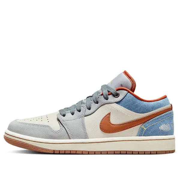 Кроссовки 1 low 'denim phantom' Air Jordan, мультиколор
