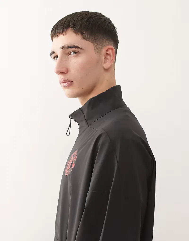 Куртка Adidas Performance Football Manchester United 25/26 Anthem, черный — фото 4