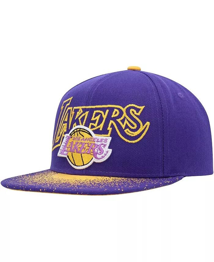 

Мужская фиолетовая шляпа Snapback с крапинками Los Angeles Lakers Hardwood Classics Energy Re-Take Mitchell & Ness, фиолетовый