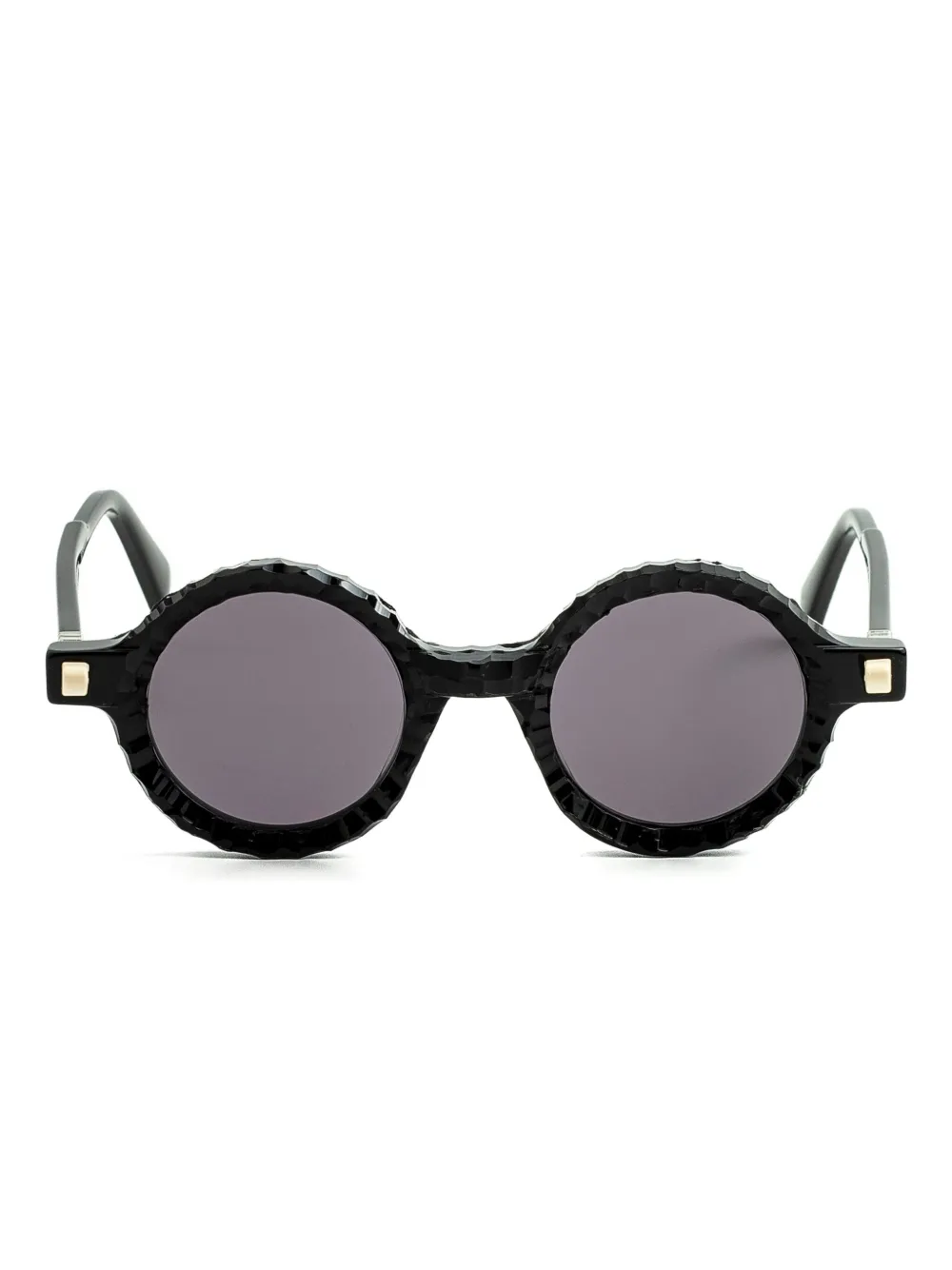 

Текстурированные круглые солнцезащитные очки Kuboraum, черный