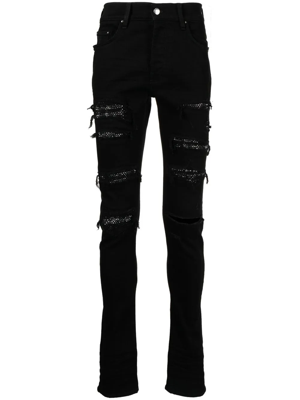

Джинсы Thrasher, украшенные кристаллами AMIRI, черный
