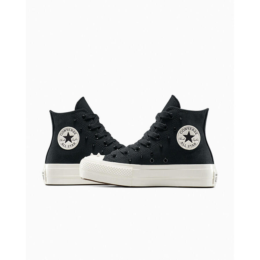 Кроссовки Converse Chuck Taylor All Star Lift, черные, женские — фото 3