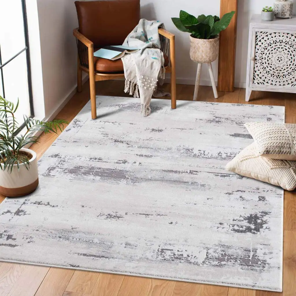 

Ковер Carpet City "Chic", прямоугольный, короткий ворс, винтажный вид, мягкий ворс 160х230 см, серый